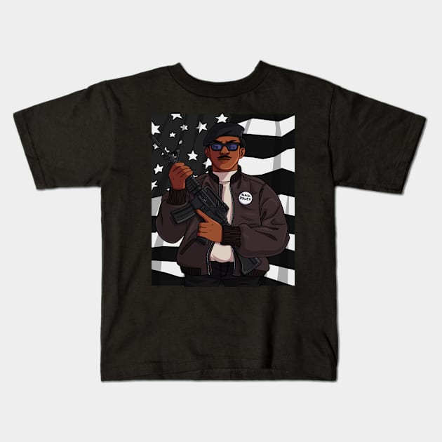 Black Panther Party Kids T-Shirt by Noseking